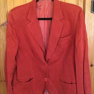 Italian red silk jacket